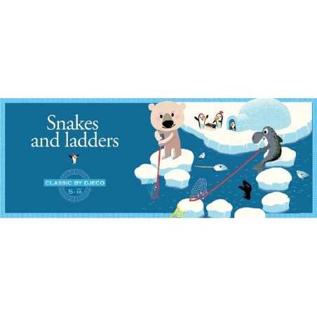 SNAKES AND LADDERS scale e serpenti GIOCO IN SCATOLA Djeco DADO tabellone DJ05208 età 5+