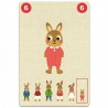 FAMILOU gioco di carte delle 7 famiglie cooperativo Djeco DJ05103 dai 5 anni