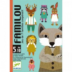 FAMILOU gioco di carte delle 7 famiglie cooperativo Djeco DJ05103 dai 5 anni