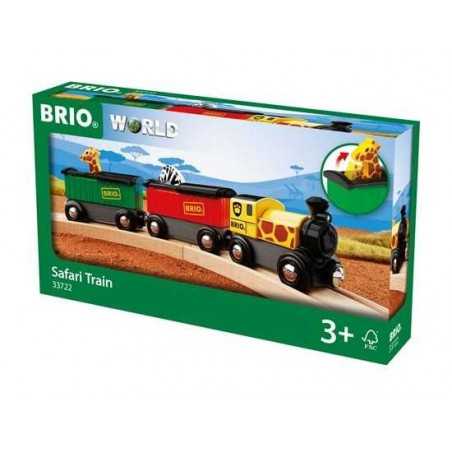 TRENO SAFARI trenino BRIO WORLD treni in legno 33722 plastica SAFARI TRAIN età 3+