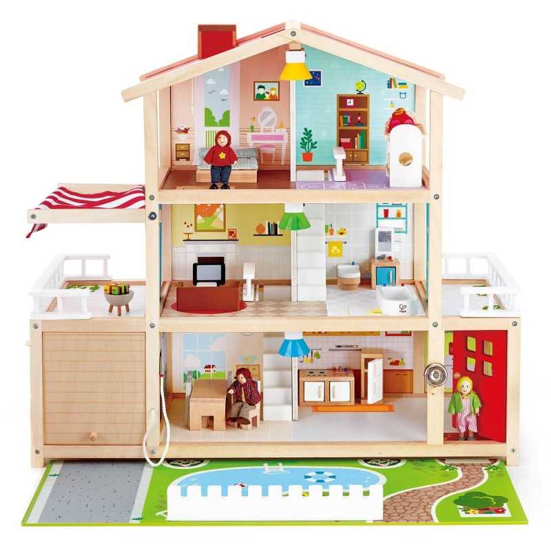 Casa Delle Bambole Dritto Scala Grezzo Legno Fai da Te Costruttori Merchant 5056622811383