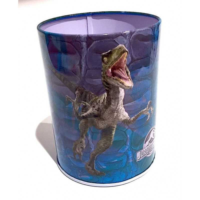 SCATOLA PORTA PENNE IN LATTA Gut JURASSIC WORLD dinosuri PEN HOLDER