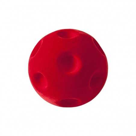 CRATER BALL RED palla morbida ROSSA gomma naturale RUBBABU caucciu GIOCO tattile 1+