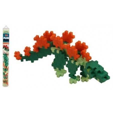 Tubo MINI BASIC 100 pezzi PLUSPLUS STEGOSAURUS gioco modulare costruzioni dinosauro  età 5+