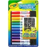 RICARICA Crayola SET boy 12 PENNARELLI LAVABILI + 8 STENCIL color spray COLORI età 6+
