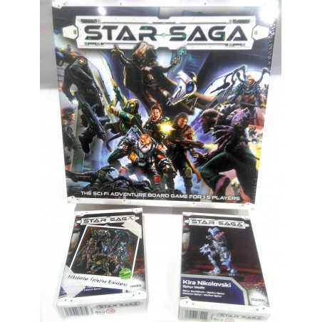 STAR SAGA THE EIRAS CONTRACT CORE SET Kickstarter edition Sci-Fi adventure boardgame 71 miniatures Mantic Games