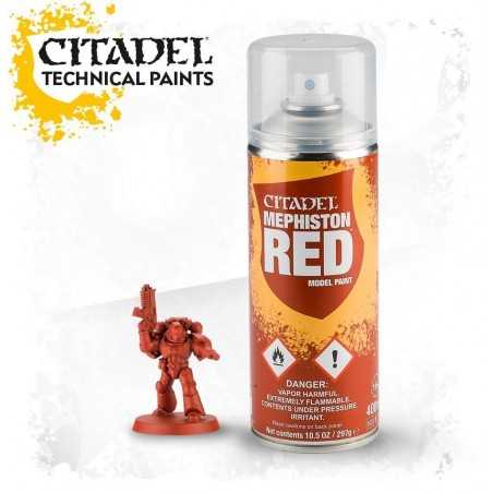 SPRAY ROSSO MEPHISTON RED Citadel 400 ml paint base Games Workshop