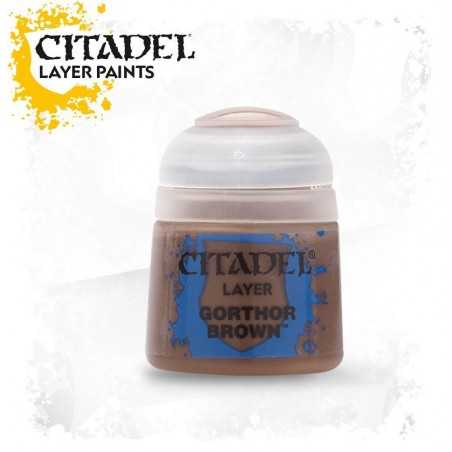 GORHOR BROWN Citadel paint colore acrilico layer 12 ml Warhammer Games Workshop