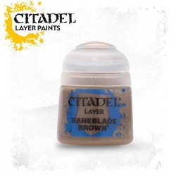 BANEBLADE BROWN Citadel paint colore acrilico layer 12 ml Warhammer Games Workshop BANEBLADE BROWN Citadel paint colore acrilico layer 12 ml Warhammer Games Workshop