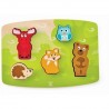 PUZZLE TATTILE ANIMALI DELLA FORESTA forest animal tactile puzzle HAPE gioco in legno E1621 da 24 mesi +