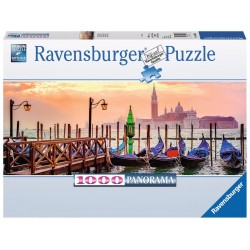 PUZZLE ravensburger GONDOLE A VENEZIA 1000 pezzi PANORAMA 98 x 38 cm