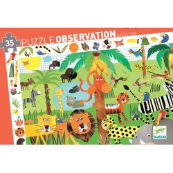 Puzzle SCOPERTA GIUNGLA 35 pezzi DJECO jungle OBSERVATION DJ07590 età 3+