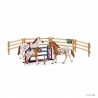 Set ALLENAMENTO CONCORSO IPPICO cavalli SCHLEICH kit gioco HORSE CLUB 42433 miniature in resina LISA età 5+