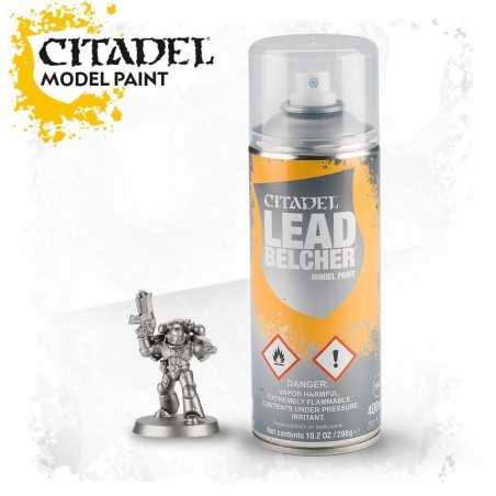 LEADBELCHER SPRAY metallco Citadel model paint base per miniature Games Workshop