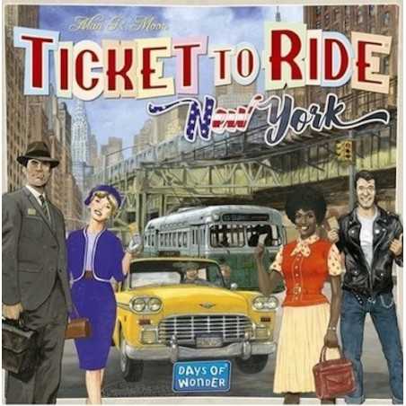 ESPANSIONE ticket to ride NEW YORK gioco da tavolo ANNI '60 età 8+