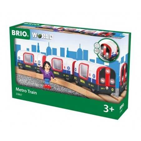 TRENO METROPOLITANA metro train BRIO trenino in legno e plastica 33867 età 3+