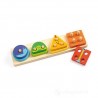1 2 3 4 BASIC gioco in legno INCASTRI a livelli DJECO progressivo DJ06203 età 18 mesi+