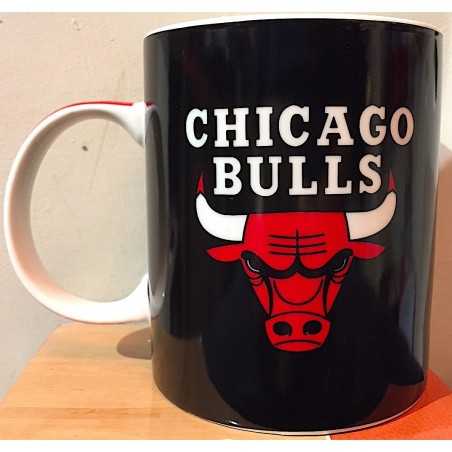 TAZZA NBA mug CHICAGO BULLS in porcellana NERA panini BASKET pallacanestro