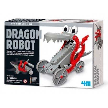 DRAGON ROBOT fun mechanics kit DRAGO bocca apri e chiudi SET SCIENTIFICO gioco 4M età 8+