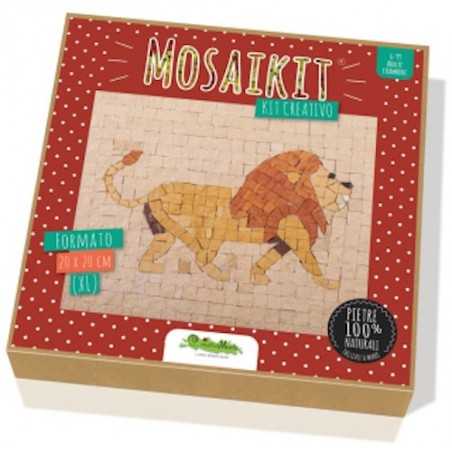 MOSAIKIT XL extra large MOSAICO vero 20X20CM kit artistico LEONE lion CREATIVAMENTE età 6+ Creativamente - 1