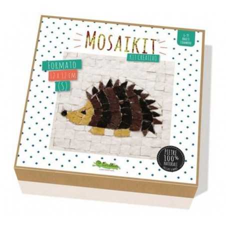 MOSAIKIT S small MOSAICO kit artistico 12X12CM hedgehog RICCIO Creativamente 6+ Creativamente - 1