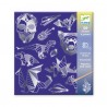 ADESIVI DA GRATTARE stickers FERRO animali e simboli DJECO kit artistico DJ09737 età 6+ Djeco - 1