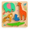 PUZZLE WOODYJUNGLE animali DJECO kit artistico DJ01052 in legno INCASTRI età 12 mesi + Djeco - 2
