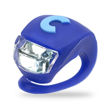 LUCE monopattino LED di sicurezza BLU silicone flessibile MICRO light RESISTENTE ALL'ACQUA tre regolazioni Micro - 1