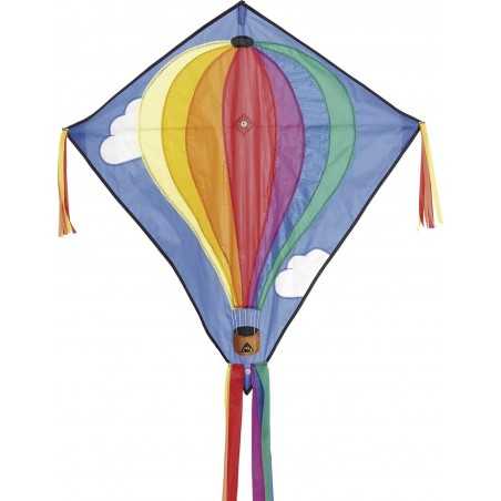 AQUILONE ready to fly EDDY HOT AIR BALOON single line kites INVENTO HQ diamond MONGOLFIERA codice 100051 età 5+ Invento HQ - 1