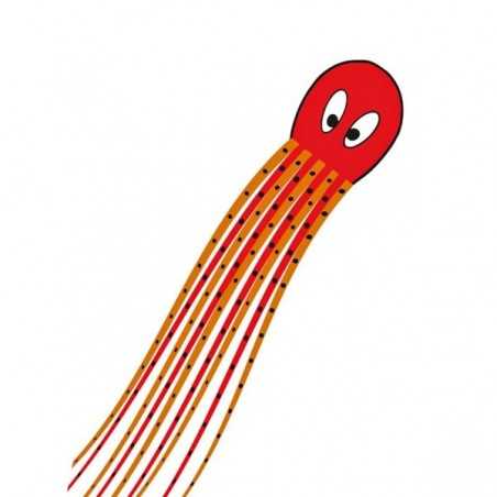 AQUILONE single line kite FLOATING OCTOPUS RED ready to fly INVENTO HQ codice 102344 età 5+ Invento HQ - 1