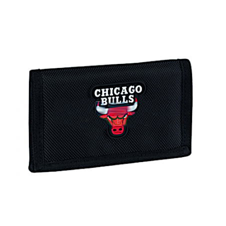PORTAFOGLI panini CHICAGO BULLS portafoglio NBA basket 2019-2020 originale NERO con velcro Franco Panini Ragazzi - 1