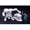 BONES IV 4 HILL GIANT HUNTSMAN with DIRE LION Reaper miniature in plastica Kickstarter limited edition Reaper Miniatures - 1