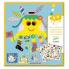 CREARE CON ADESIVI stickers ANIMALI MARINI kit artistico 4 TAVOLE set DJECO DJ08931 età 3+ Djeco - 1