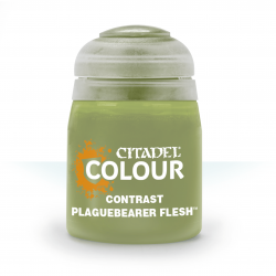 PLAGUEBEARER FLESH colore CONTRAST citadel VERDE base ombreggiatura lumeggiatura 18ML