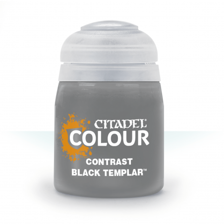 BLACK TEMPLAR colore CONTRAST citadel NERO base ombreggiatura lumeggiatura 18ML Games Workshop - 1