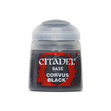 CORVUS BLACK colore BASE citadel 12ML acrilico NERO opaco Games Workshop - 1