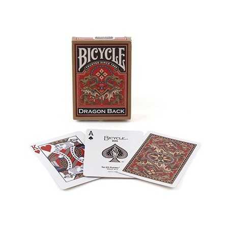 DRAGON BACK gold BICYCLE mazzo DA GIOCO playing cards CLASSICO made in us 52 CARTE air cushion finish Raven Distribution - 1