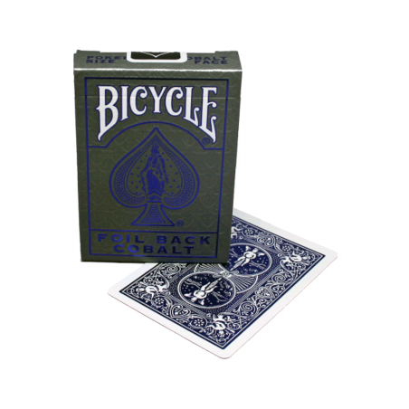 FOIL BACK COBALT metalluxe BICYCLE mazzo DA GIOCO playing cards CLASSICO made in us 52 CARTE air cushion finish Raven Distributi