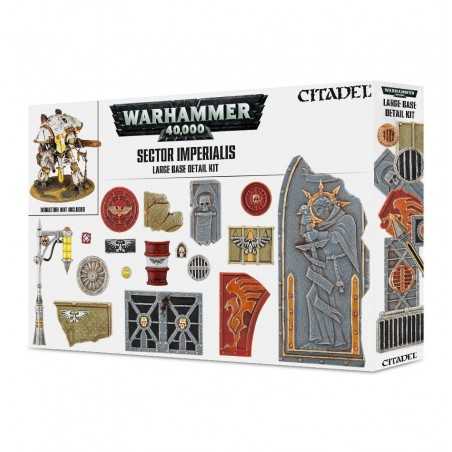 SECTOR IMPERIALIS large base DETAIL KIT accessori per basette grandi WARHAMMER 40K citadel 12+ Games Workshop - 1