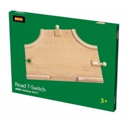 INCROCIO A T road t switch BRIO WORLD treni in legno e plastica 33211 trenino STRADA età 3+ BRIO - 1