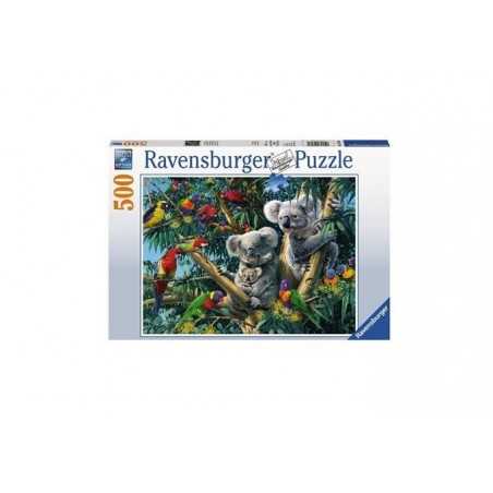 PUZZLE ravensburger KOALA NELL'ALBERO soft click 500 PEZZI orizzontale 36 X 49 CM Ravensburger - 1