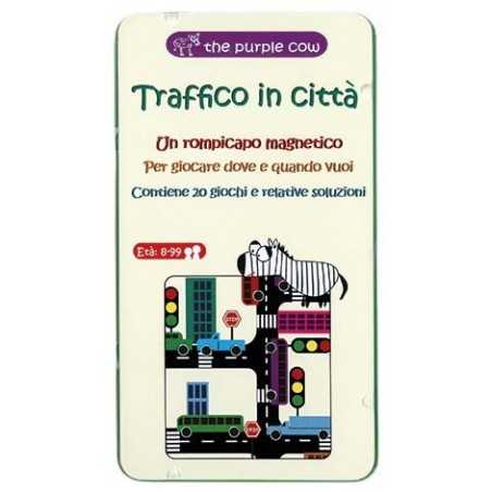 TRAFFICO IN CITTA' gioco magnetico in italiano rompicapo da viaggio The Purple Cow The Purple Cow - 1
