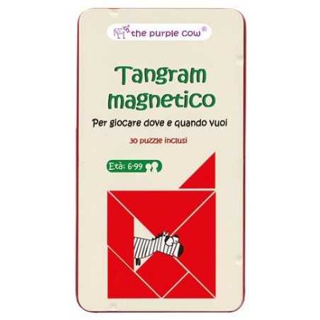 TANGRAM gioco magnetico in italiano rompicapo solitario da viaggio The Purple Cow The Purple Cow - 1