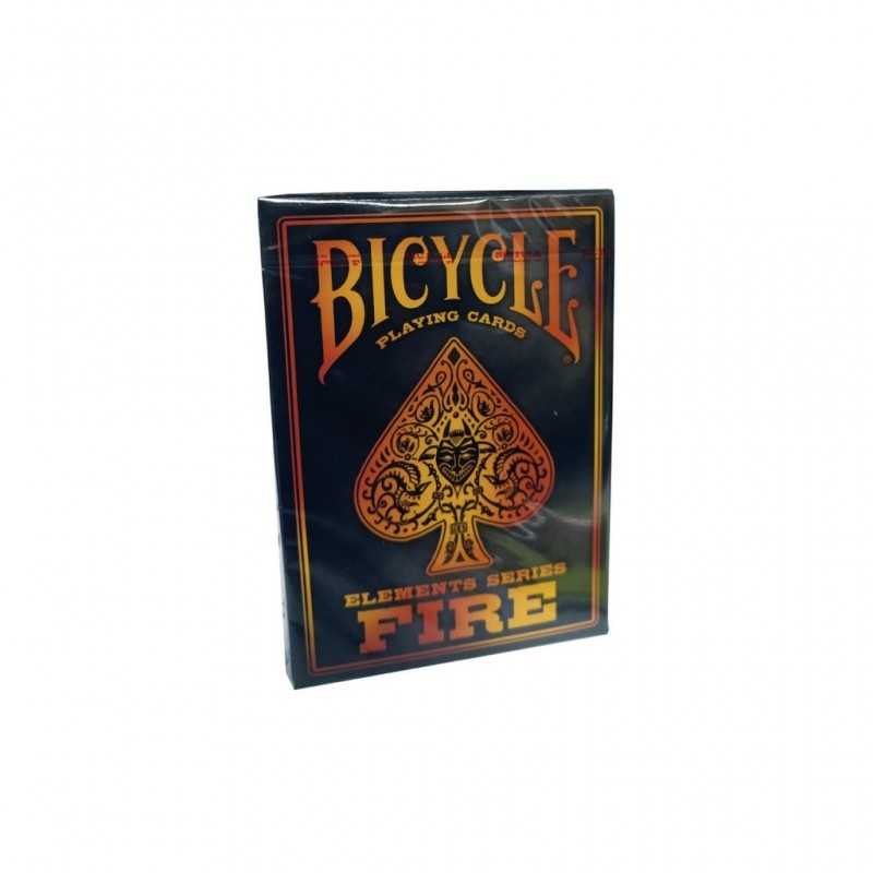 Bicycle Elements Series Fire Spielkarten – Feuriges Design, Pokergröße, USPCC-Qualität