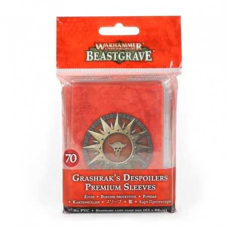 BEASTGRAVE warhammer underworlds GRASHRAK'S DESPOILERS premium sleeves 70 BUSTINE età 12+ Games Workshop - 1