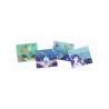 ARTISTIC PATCH azzurro OCEANO kit artistico GLITTER djeco DJ09466 trasferelli magici 12 TAVOLE età 6+ Djeco - 3