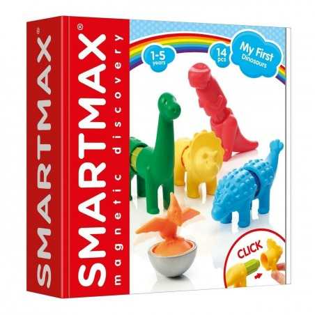 MY FIRST DINOSAURS gioco magnetico SMARTMAX dinosauri COSTRUZIONI in plastica 14 PEZZI età 1+ smartmax - 1