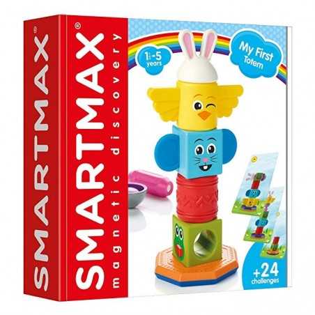MY FIRST TOTEM gioco magnetico SMARTMAX extra large COSTRUZIONI in plastica 24 SFIDE età 18 mesi + smartmax - 1