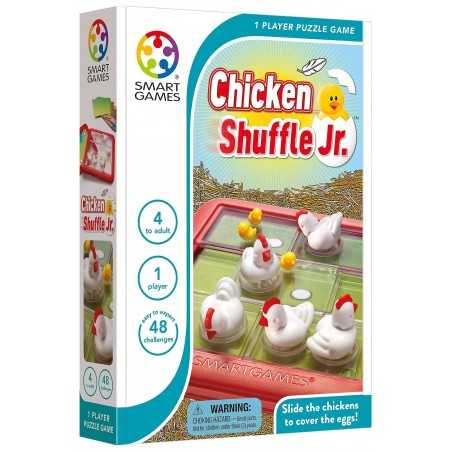 CHICKEN SHUFFLE JR solitario SMART GAMES cova le uova 48 SFIDE rompicapo GIOCO EDUCATIVO età 4+ Smart Games - 1