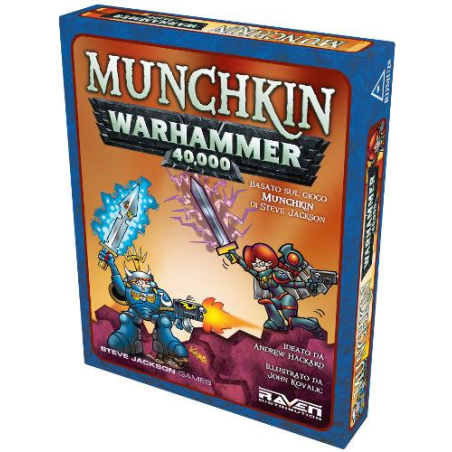 MUNCHKIN warhammer 40000 RAVEN include dado da 6 esclusivo GIOCO DI CARTE in italiano ESPANSIONE età 10+ Raven Distribution - 1